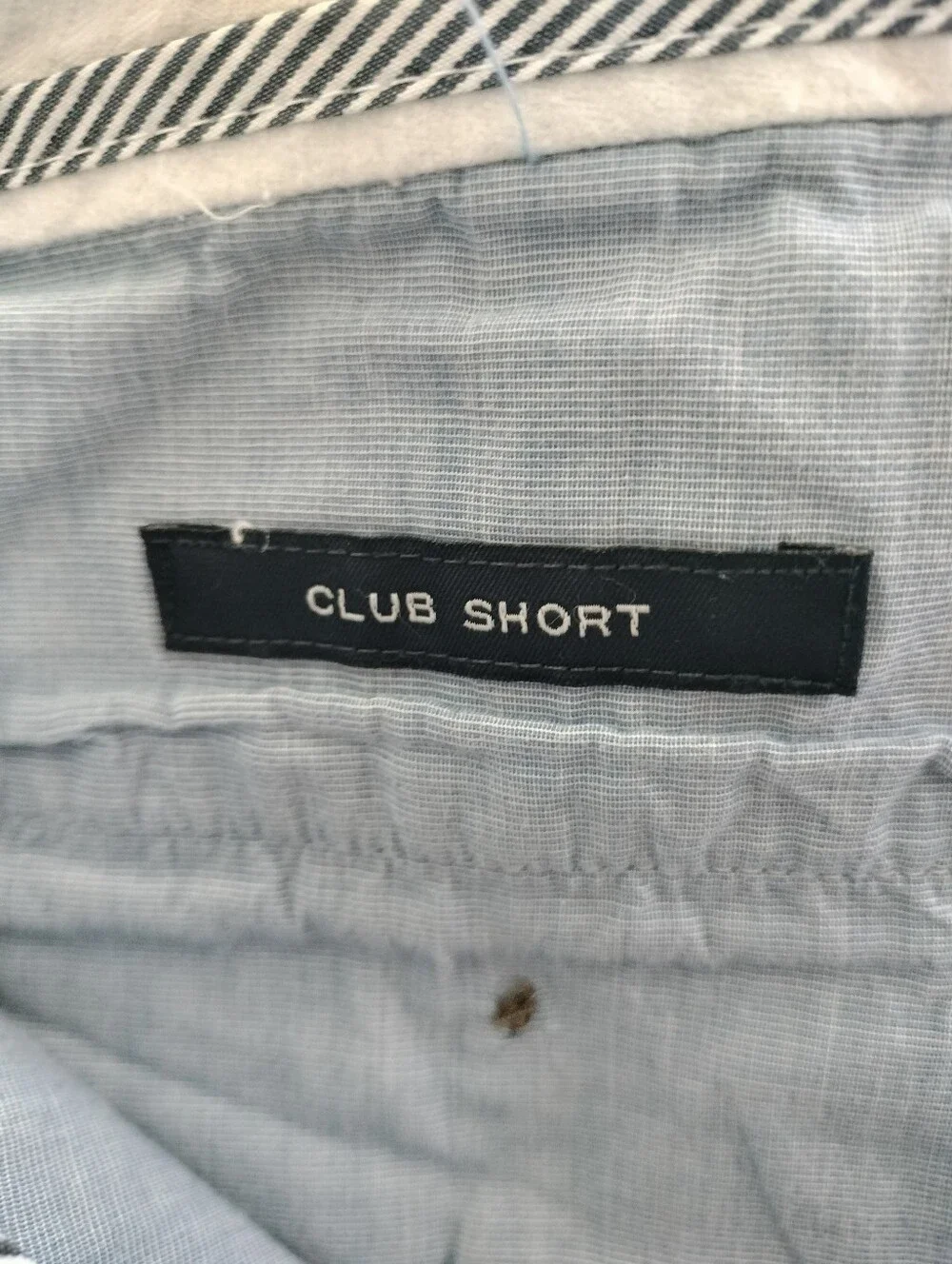 J Crew Mens 34 Linen Cotton Blend Blue Chambray Chino Shorts Preppy Vacation